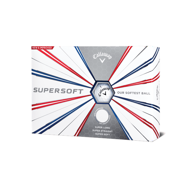 Callaway 2019 Supersoft Golf Balls, White, 12 Pack