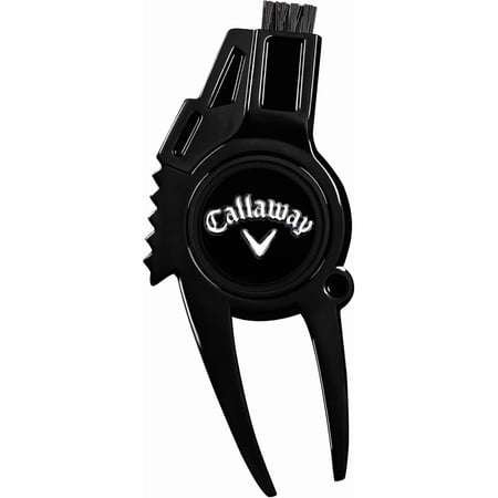 Callaway 4-in-1 Golf Divot Repair Tool, Black Chrome