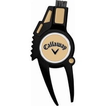 Callaway 4-in-1 Golf Divot Repair Tool, Black/Gold
