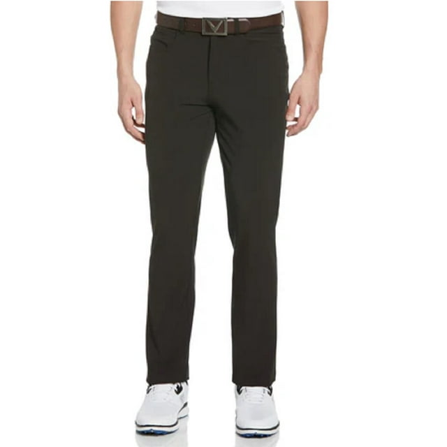 Callaway 5-Pocket Horizontal Texture Black Heather Pants Men 36W x 32L