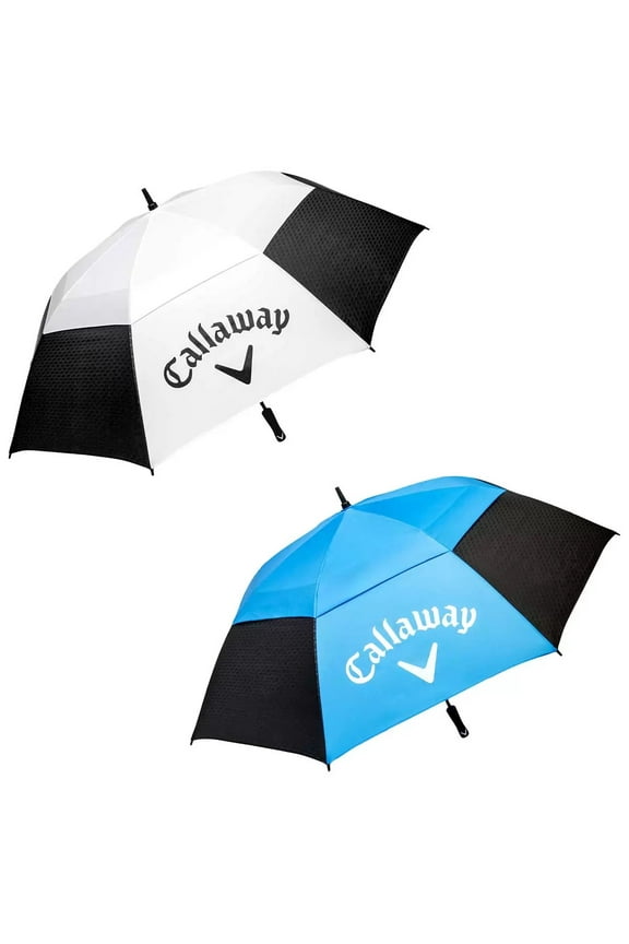62 Inch Auto Open Vented Golf Umbrella, 2 Pack