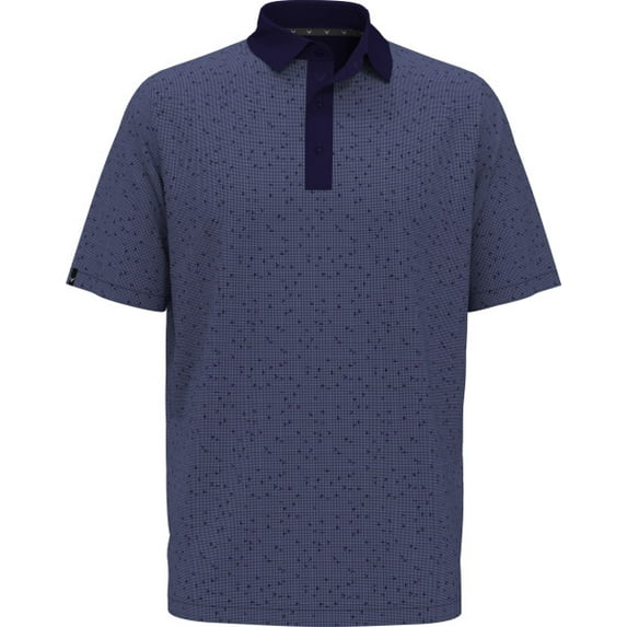 Callaway All-Over Trademark Chev Print Peacoat Shirt Men M