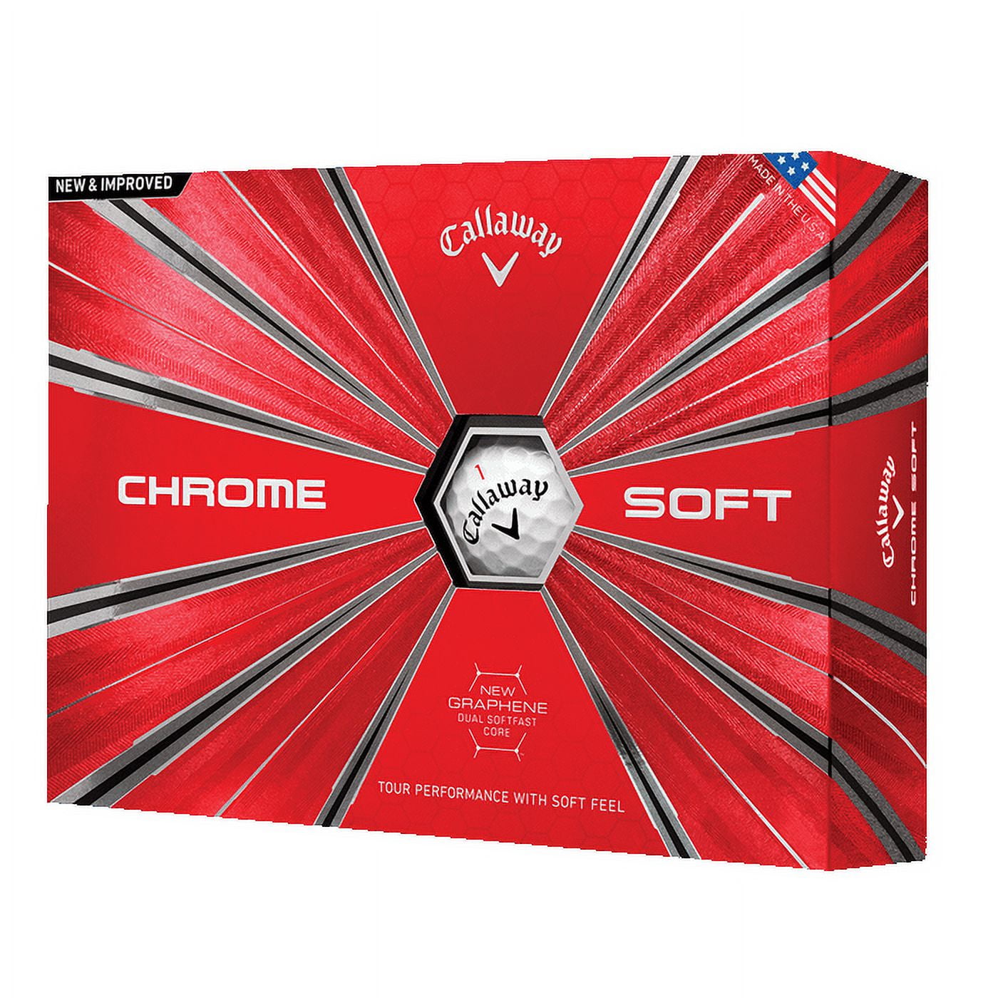 Callaway Chrome Soft Golf Balls, 12 Pack - Walmart.com