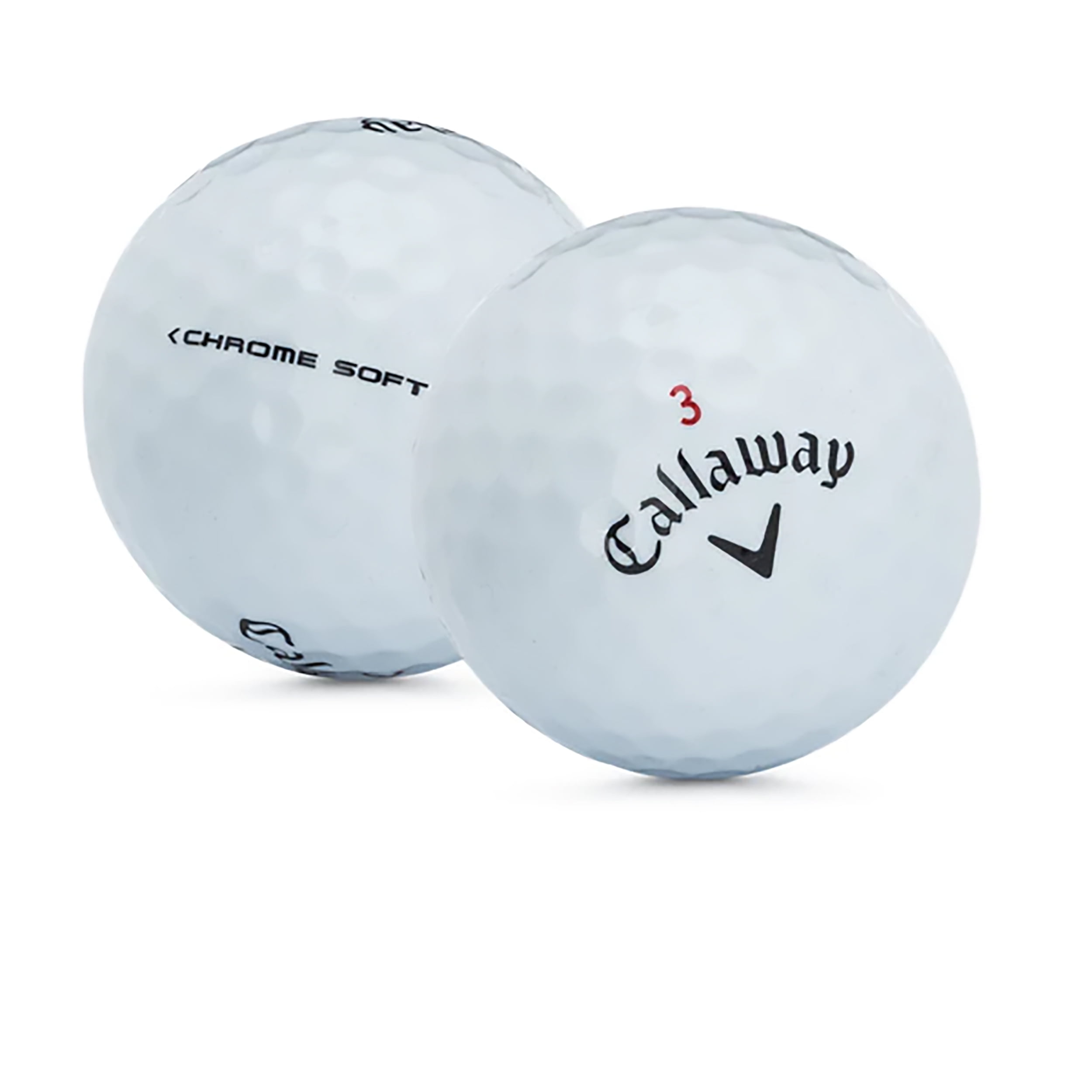 Callaway Chrome Soft Golf Balls, Near Mint, 4a, AAAA Quality, 12 Pack, White