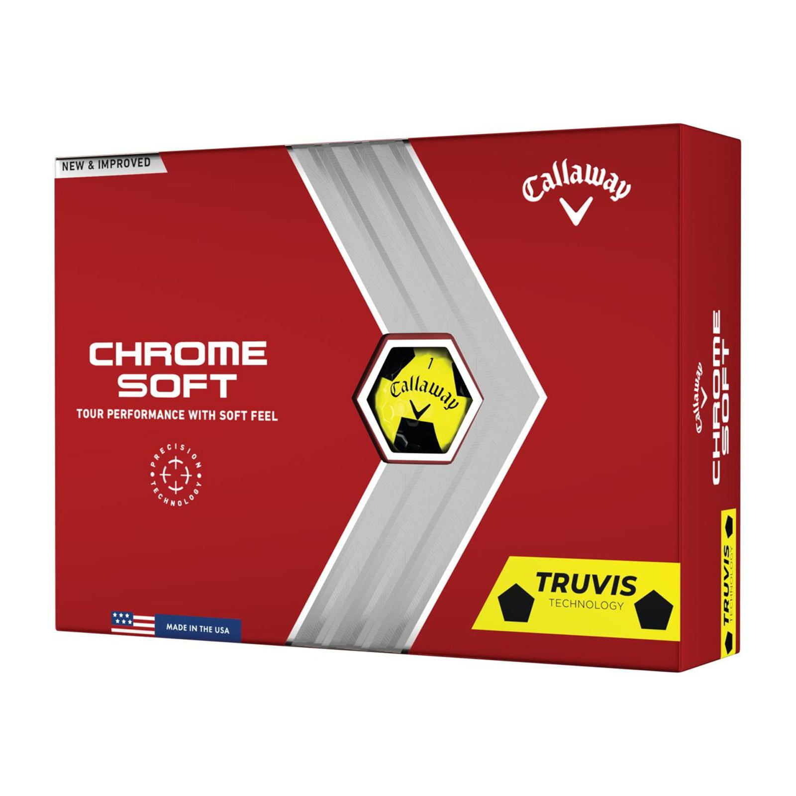 Callaway Chrome Soft Truvis 22 Red Golf Balls 12pk - Walmart.com