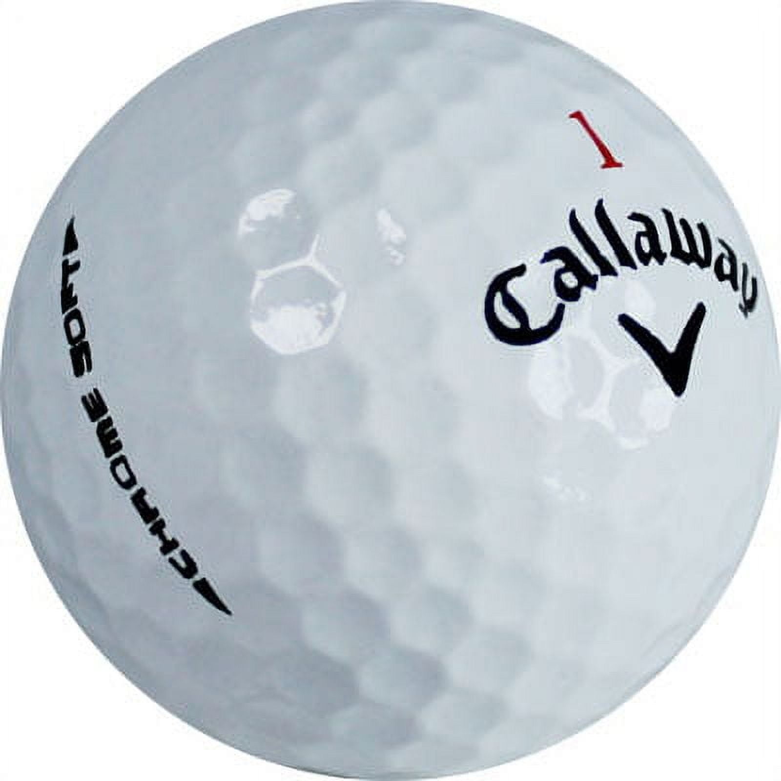 Callaway Chrome Soft White Refinished Golf Balls, 12 Pack by GBM Golf