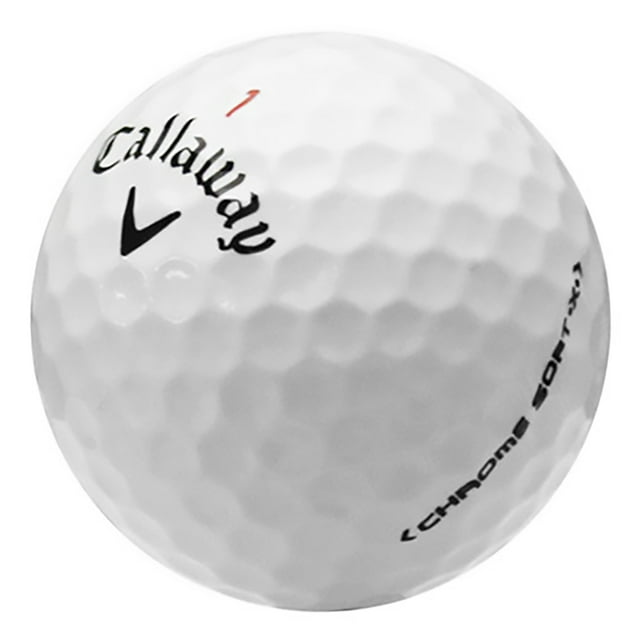 Callaway Chrome Soft X Golf Balls, Mint Refinished Quality, 12 Pack, White