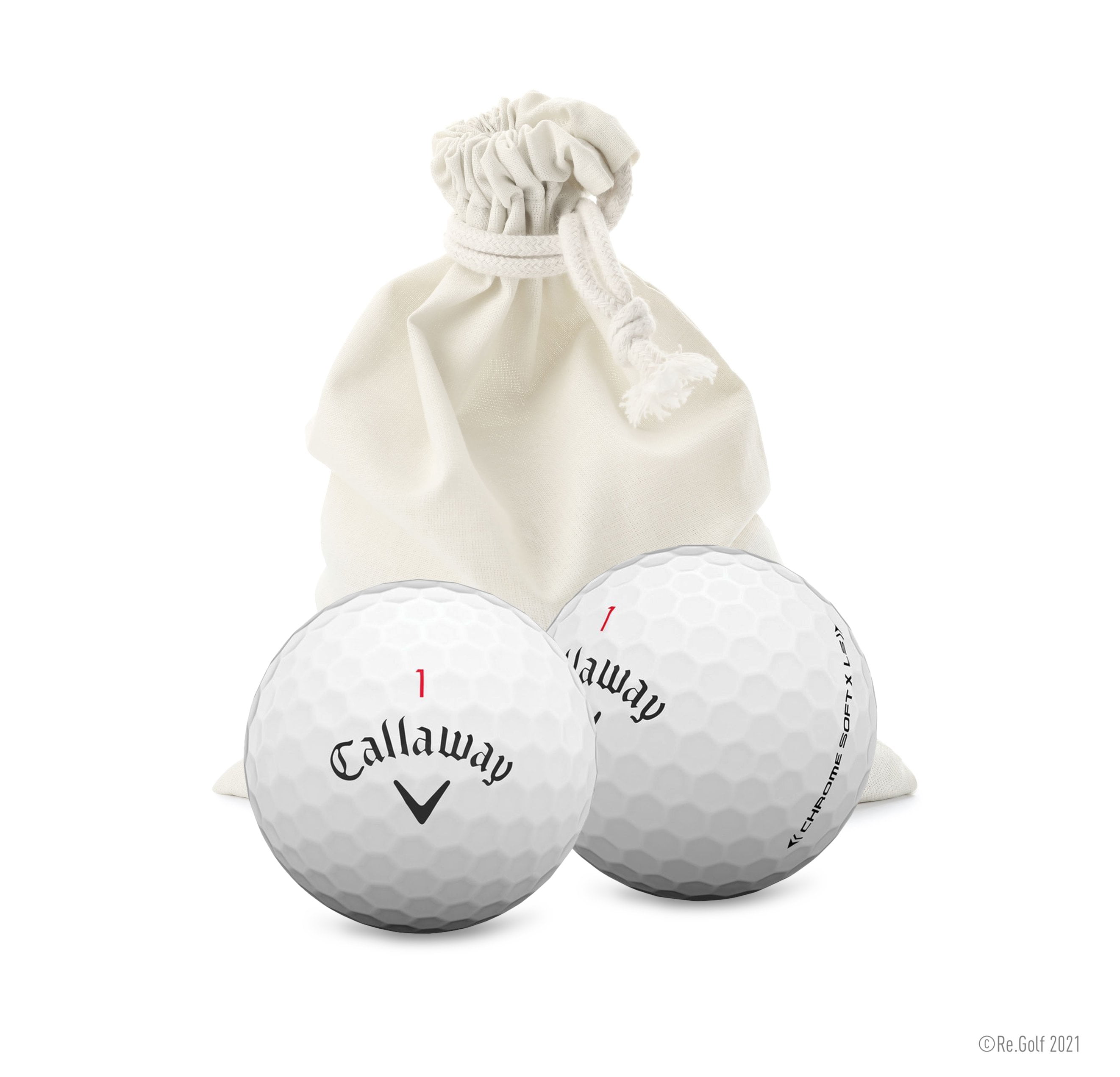 Callaway Chrome Soft X LS in Eco-Friendly Bag (Professionally Recycled)
