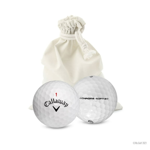 Callaway Chrome Soft X - Quantity 12 in Eco-Friendly Bag (Professionally Recycled)