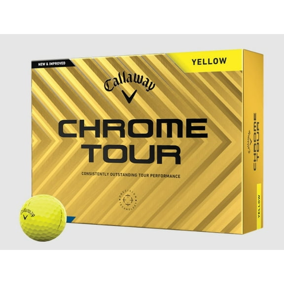 Callaway Chrome Tour Golf Balls 1-Dozen Yellow