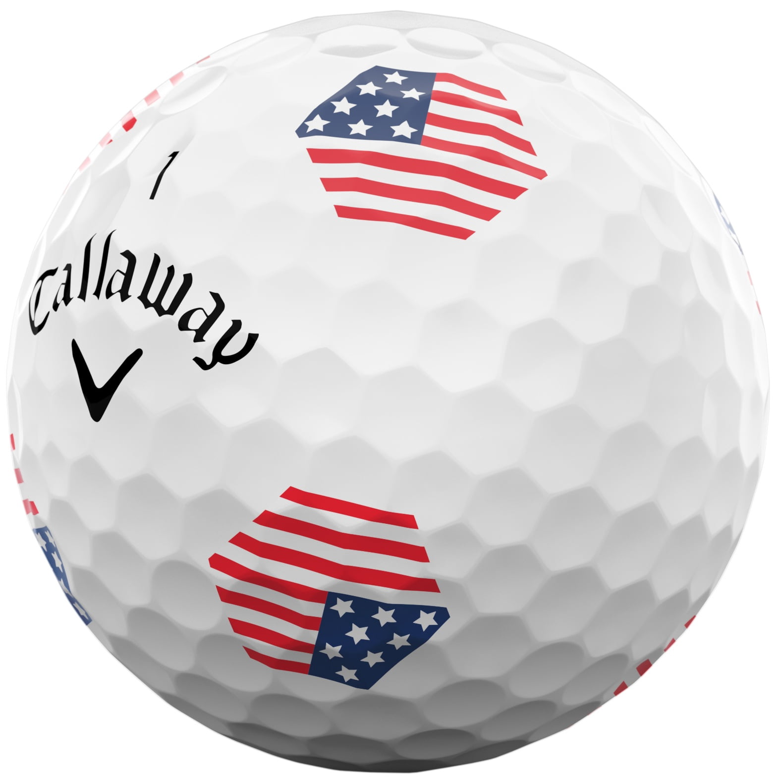 Callaway Chrome Tour TruTrack USA Golf Balls White 1-Dozen
