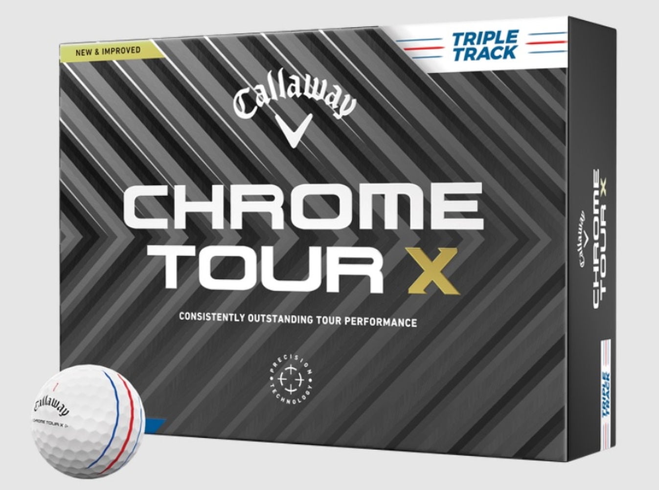 Callaway Chrome Tour X Triple Track Golf Balls (White, 12pk Callaway Chrome Tour X Triple Track Golf Balls (White, 12pk