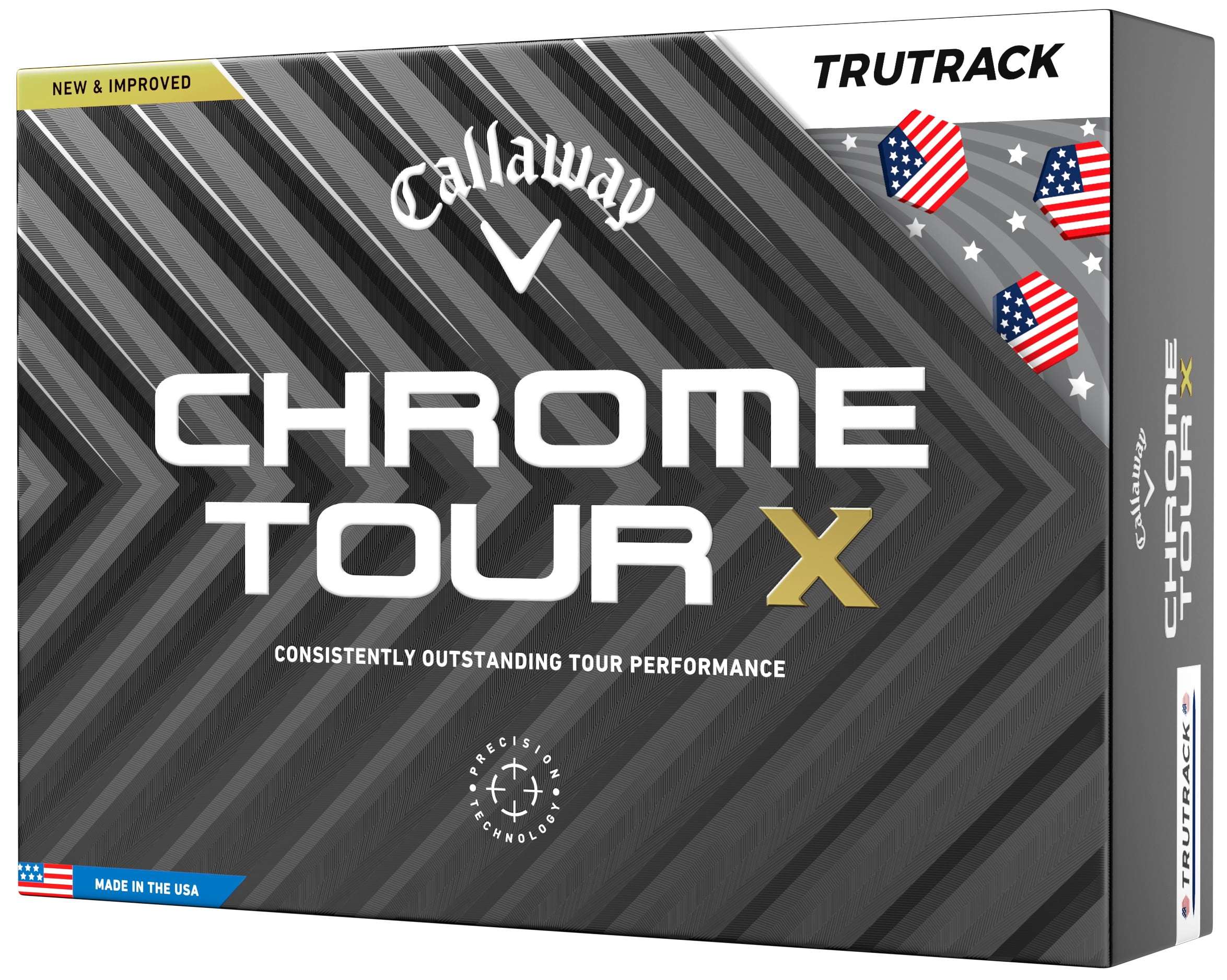 Callaway Chrome Tour X TruTrack USA Golf Balls 1-Dozen White