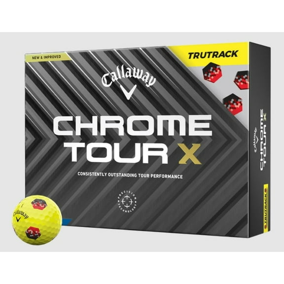 Callaway Chrome Tour X TruTrack USA Golf Balls 1-Dozen White
