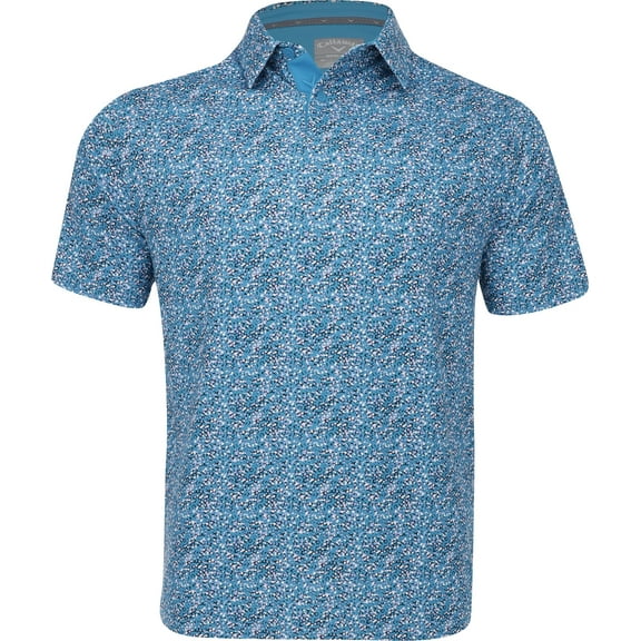 Callaway Confetti Hex Hawaiian Surf Shirt Men M