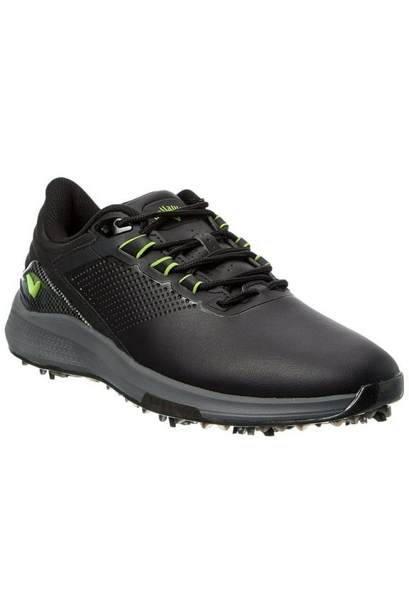 Coronado V4 Leather Golf Shoe, 9, Black