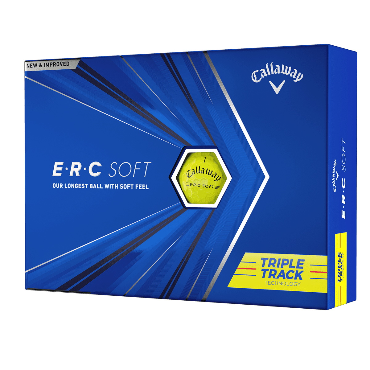 Callaway Supersoft 2021 Golf Balls, Yellow, 12 Pack 