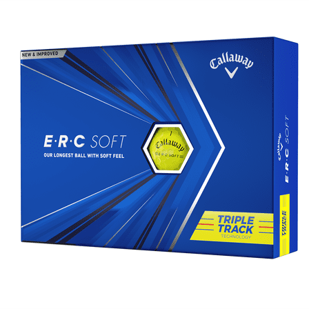 Callaway ERC Soft 2021 Golf Balls, Yellow, 12 Pack