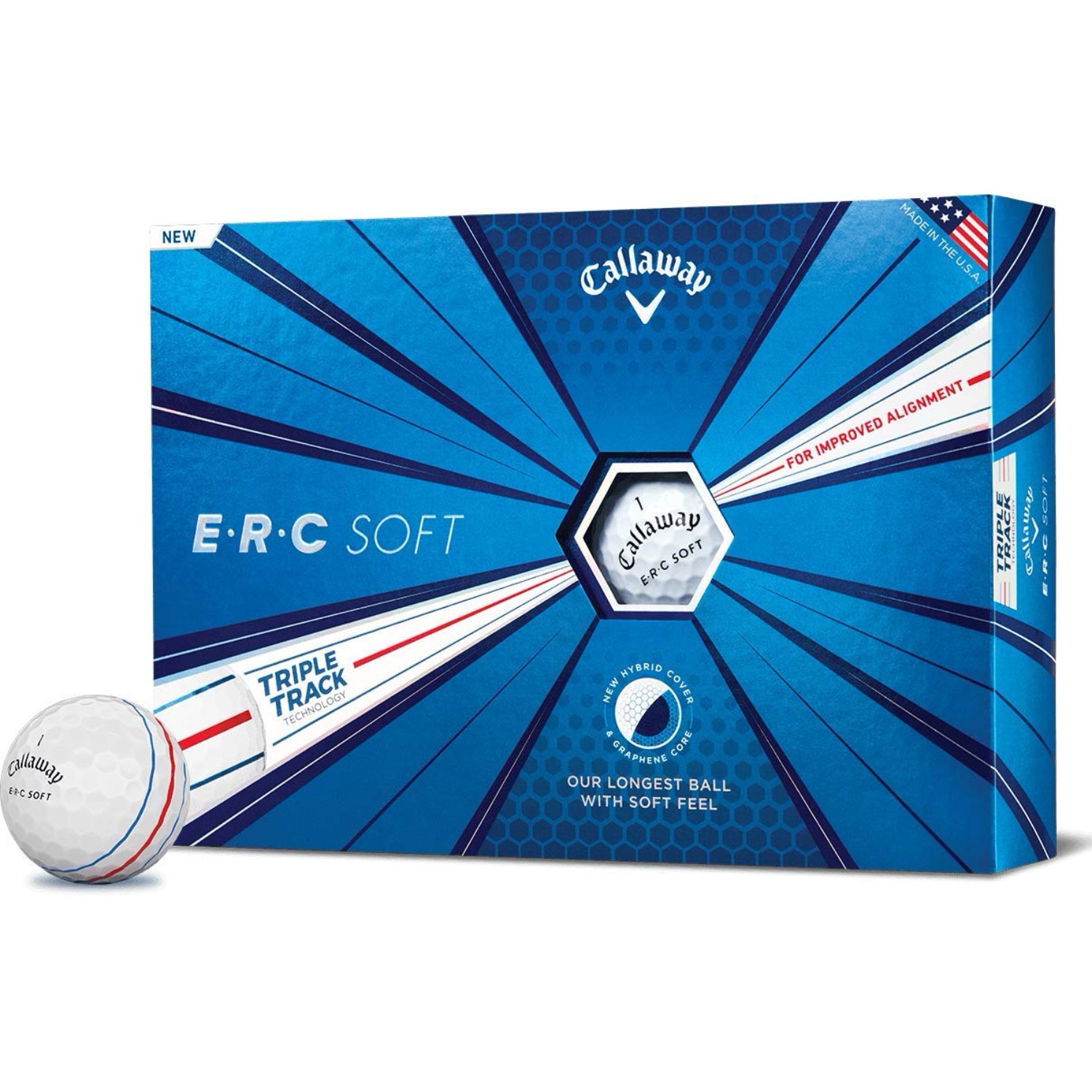 Callaway ERC Soft Golf Balls, White, 12 Pack - image 1 of 7