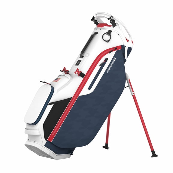 Callaway Fairway + 2025 No Logo White Navy Houndstooth Red Stand Golf Bag