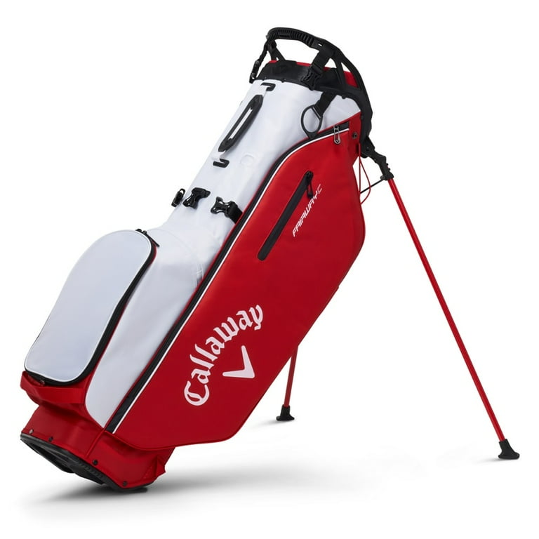 Callaway Fairway C Golf Club Stand Bag, Compact 4-way Top, White