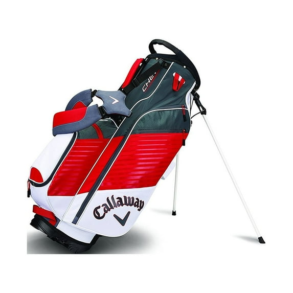 Callaway Golf 2017 Chev Stand Bag-White/Red/Titanium