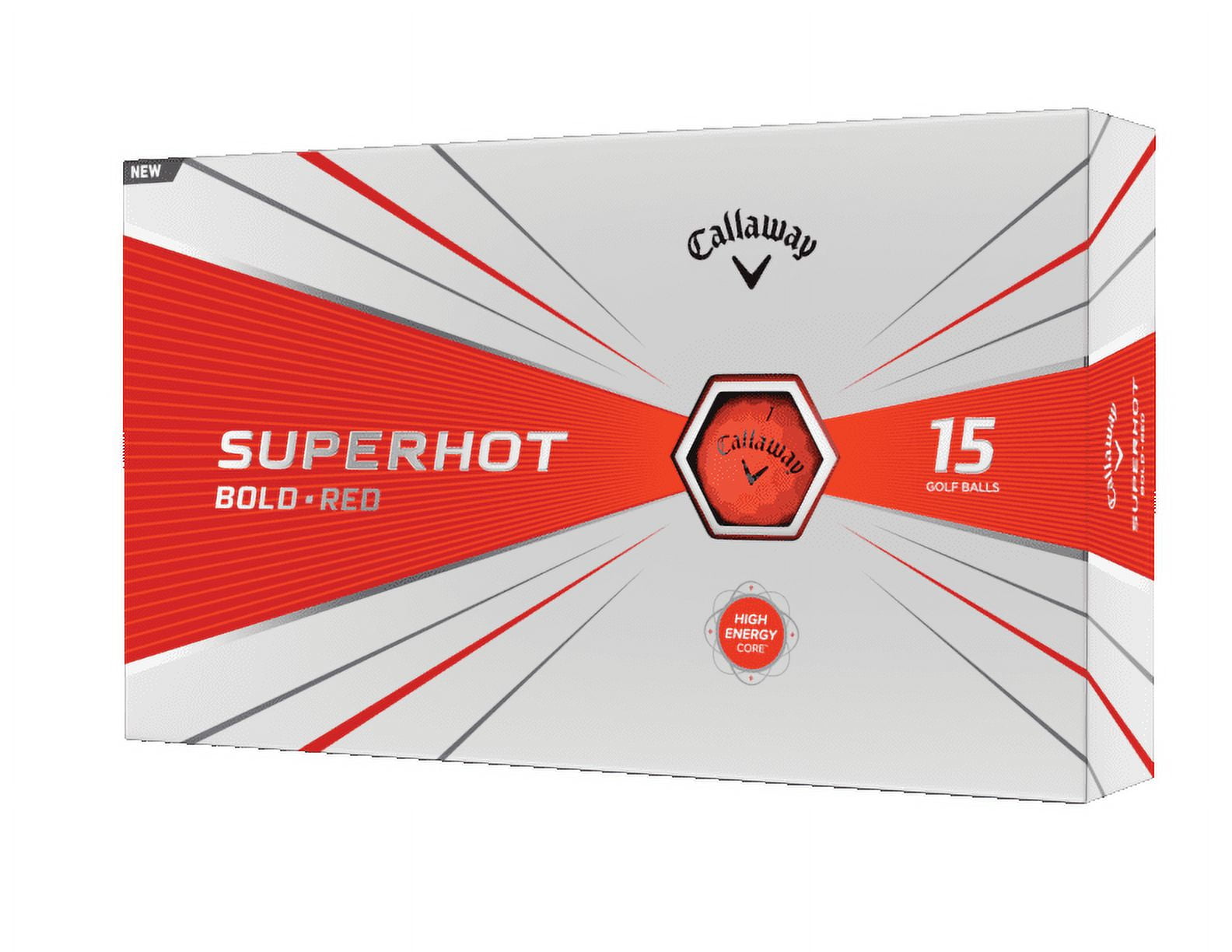 Callaway Golf 2020 SuperHot Bold Matte Golf Balls Red - Distance