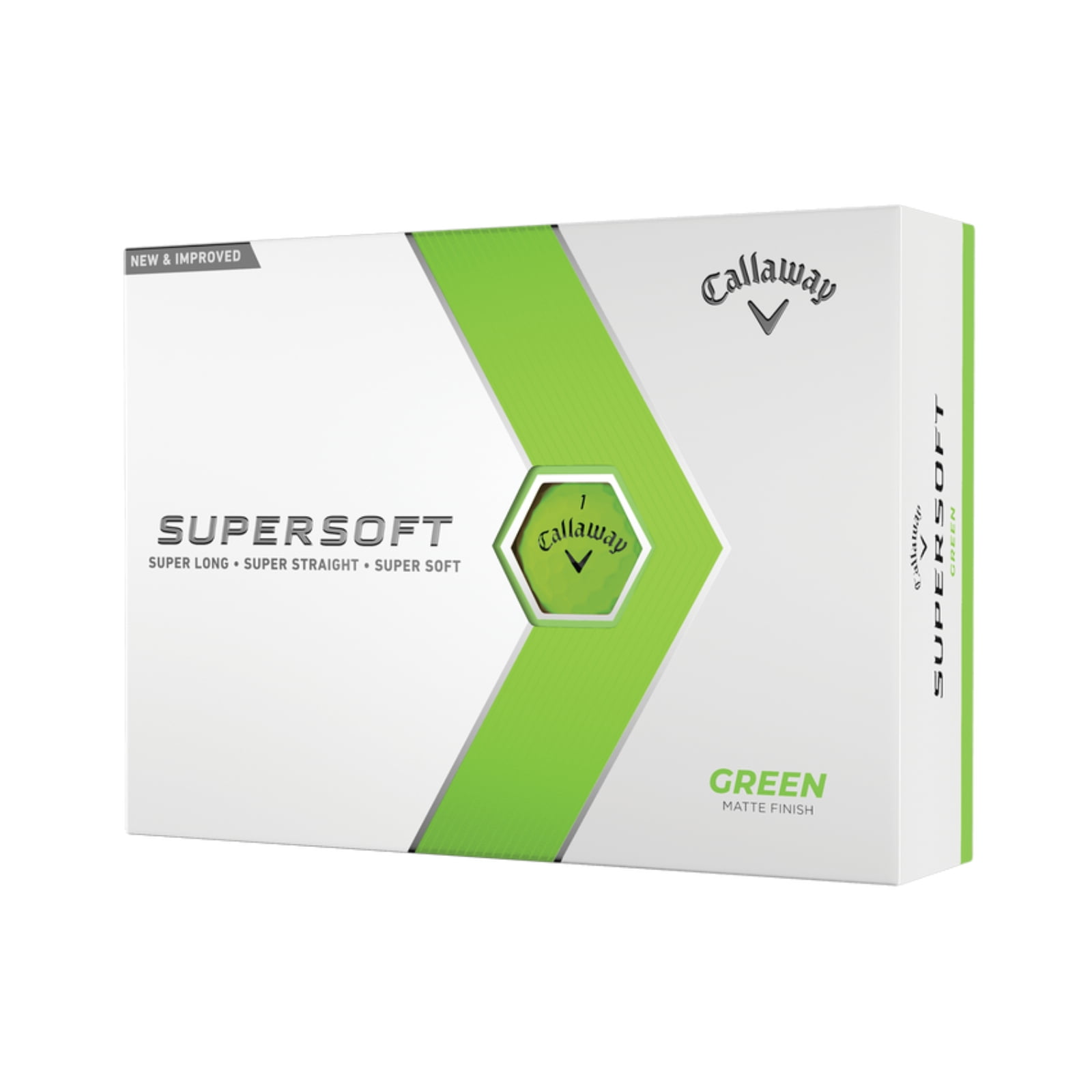 Callaway Golf 2023 Supersoft Golf Ball-Matte Green 12pk