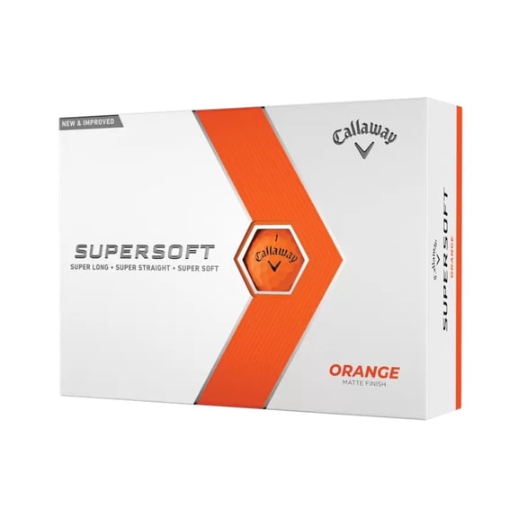 Callaway Golf 2023 SuperSoft Golf Balls 12-pack, Orange