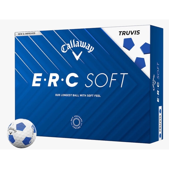 Callaway Golf 2025 ERC Soft Truvis Golf Balls 1-Dozen [Blue/White]
