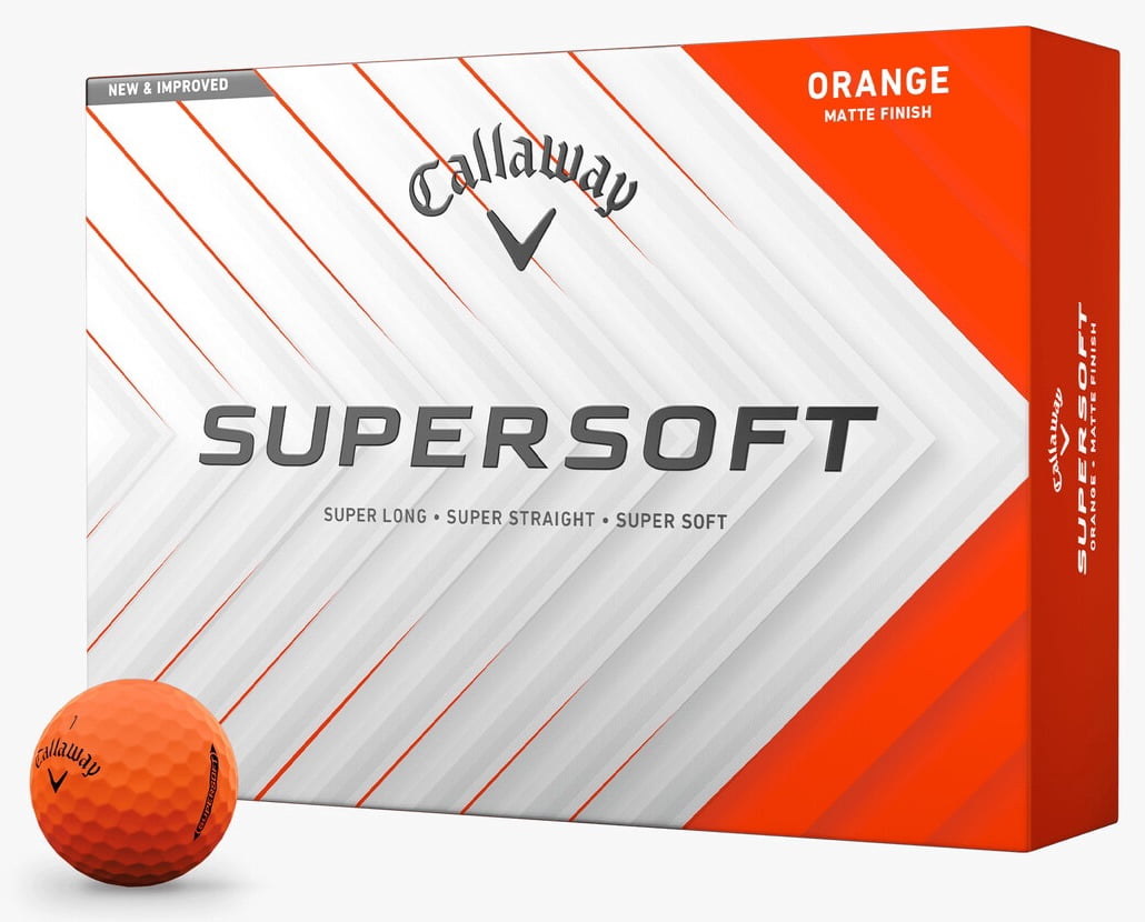 Callaway Golf 2025 Supersoft Golf Balls 1-Dozen [Orange]
