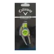 Callaway Golf 4 in 1 Divot Repair Tool, includes Ball Marker, Brush and Groove Cleaner, Green
