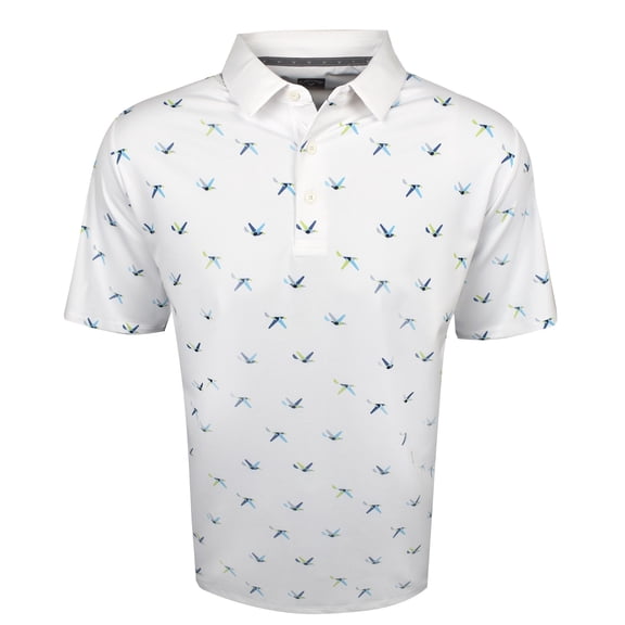 Callaway Golf All Over Birdie Polo Bright White Small