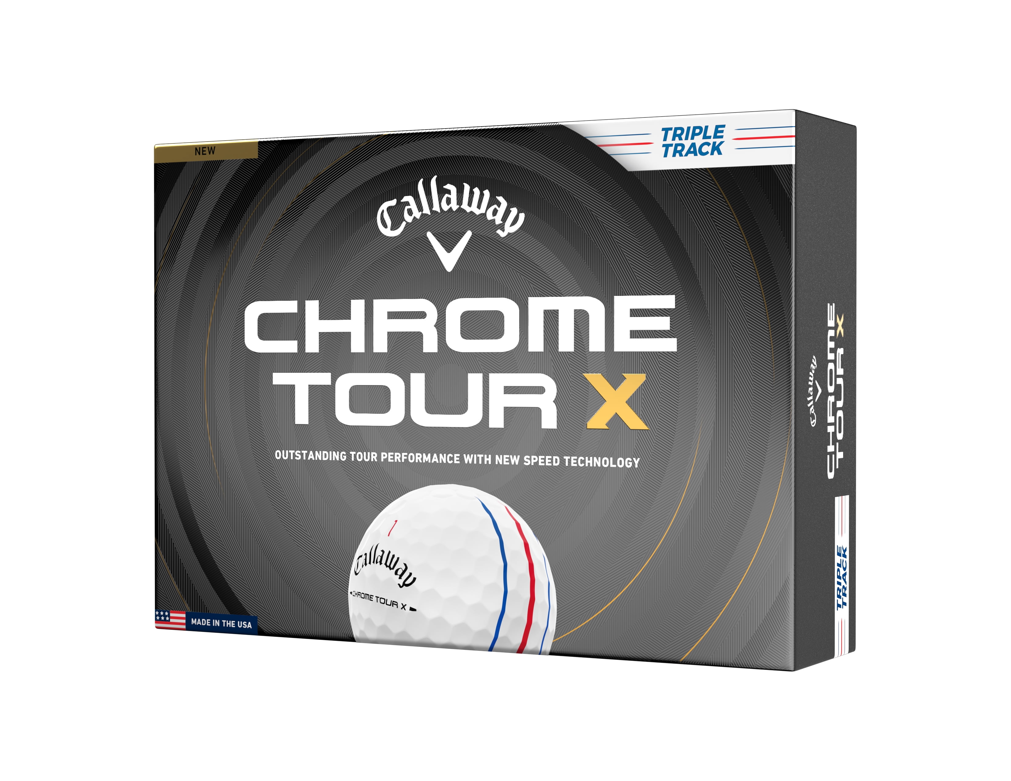 Callaway Golf Chrome Tour X 26 - Triple Track White 12 ball pk