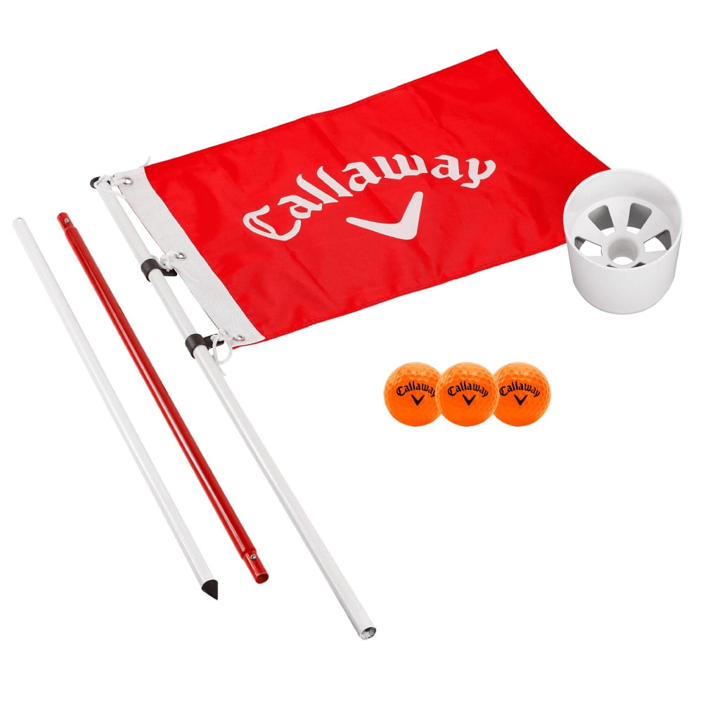 Callaway Golf Closest To The Pin Game Flagpole & Cup Set Red Putting