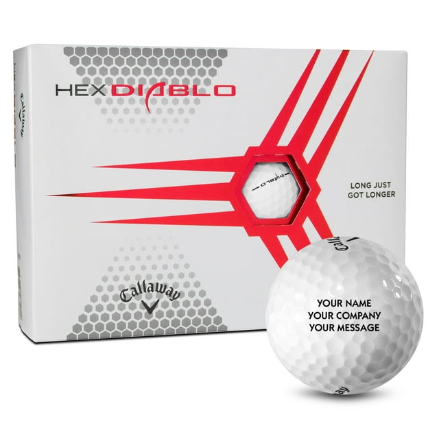 Callaway Golf HEX Diablo Personalized Golf Balls