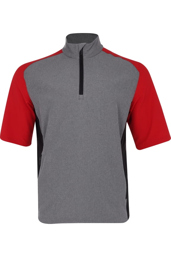 SS 1/2 Zip Wind And Water Shirt Tango Red Outerwear Men L