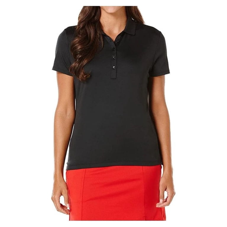 Callaway Women's Classic Opti-Shield Golf Polo - 15 UPF Sun Protection & Moisture Wicking - Raised Ottoman Texture