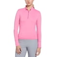thumbnail image 1 of Callaway womens  1/4-Zip Sun Protection Top, XL, Pink, 1 of 2