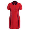 thumbnail image 1 of Callaway Golf Ladies Swing Tech Color Block Short Sleeve Dress Geranium XXL, 1 of 2