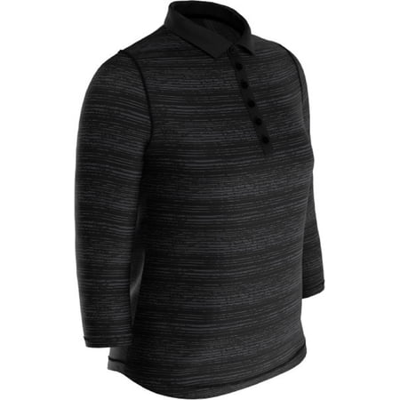 Callaway Golf Ladies SwingTech 3/4 Sleeve Space Dye Polo Caviar Small