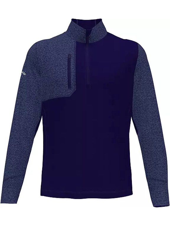 Golf Lightweight Aquapel 1/2 Zip Peacoat Heather Small