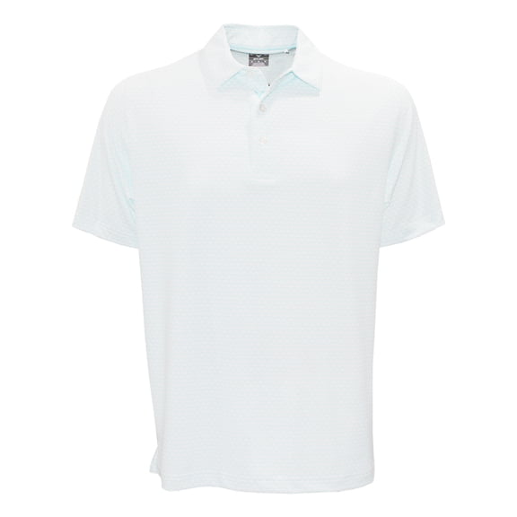 Callaway Golf Men's Chevron Printed Polo Shirt, Medium Blue Radiance -