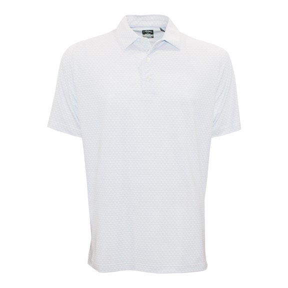 Callaway Golf Mens Chevron Printed Polo Shirt_Moisture Wicking,2X-Large Lavender -
