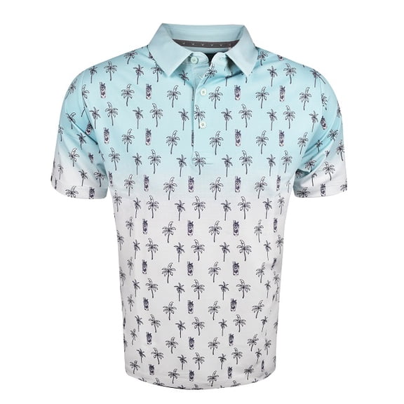 Callaway Golf Mojito Ombre Printed Polo Limpet Shell Medium