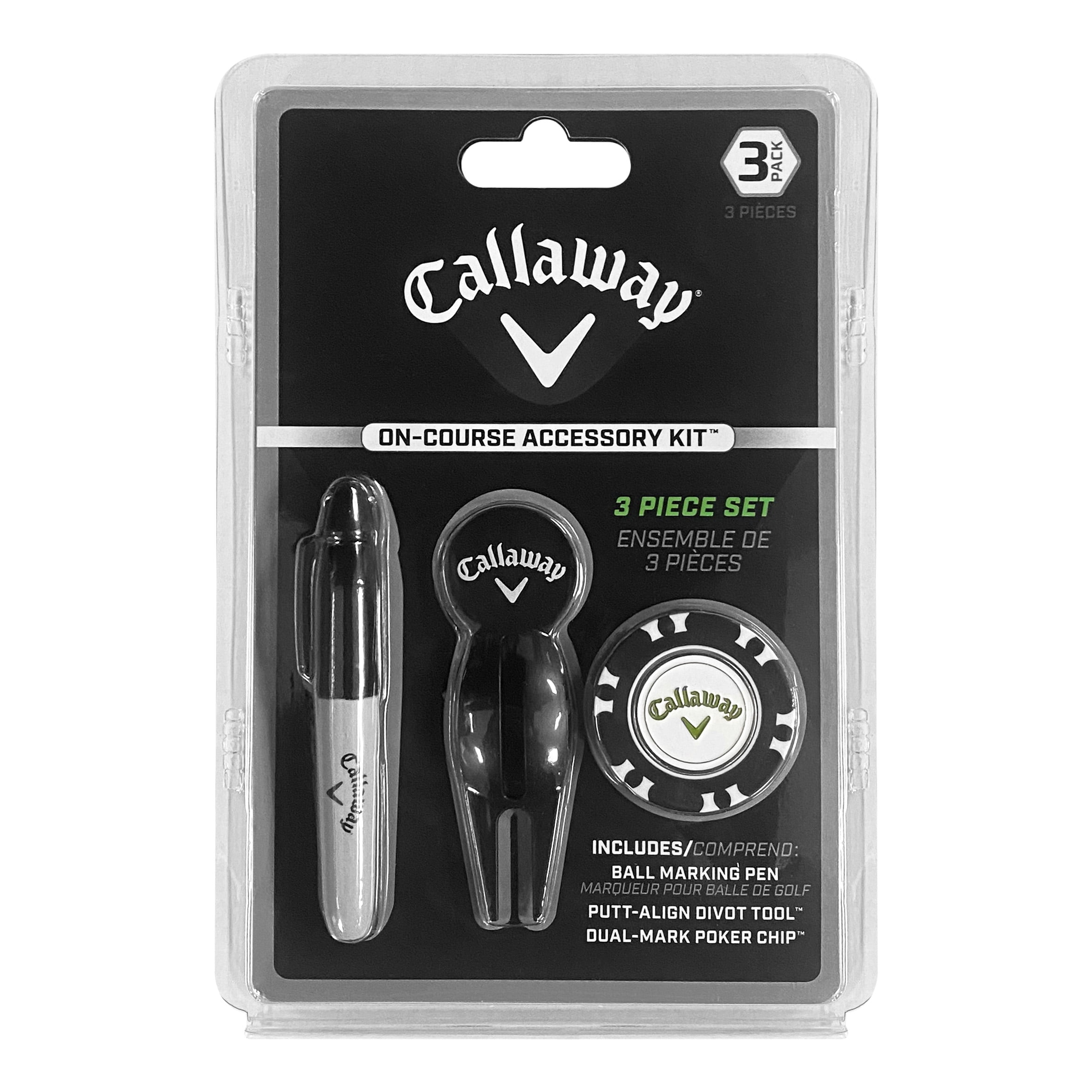 Callaway Golf - キッシー Callaway Golf On-Course Accessory Starter Kit, 3 Piece Set