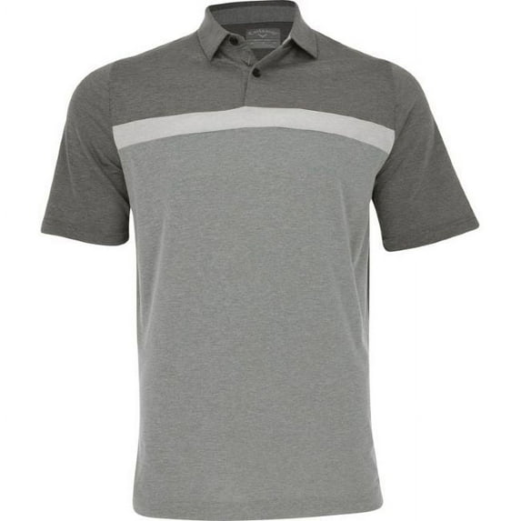Callaway Golf Soft Touch Color Block Polo Black Heather XXXL