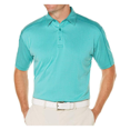 thumbnail image 1 of Callaway Golf Sport Men Striped Short Sleeve Polo Shirt, Scuba Blue, M, 1 of 2