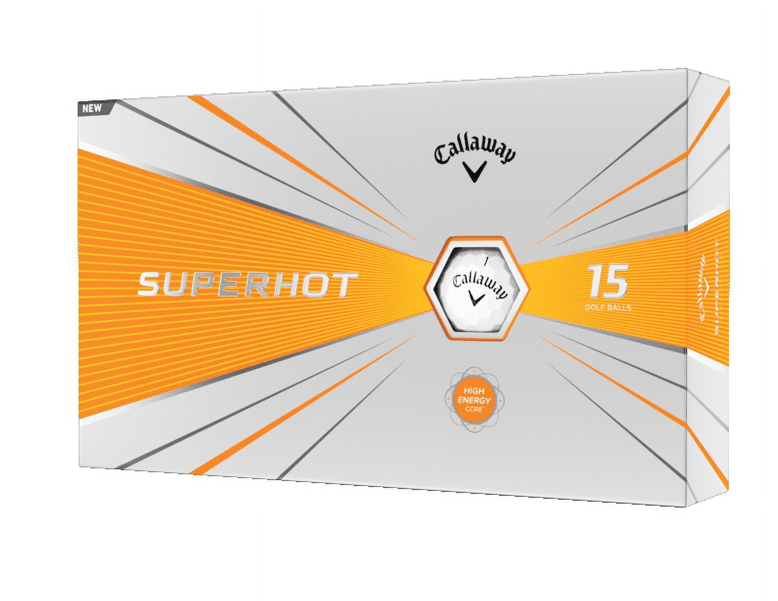 Callaway Golf Superhot White Golf Balls, 15 Pack