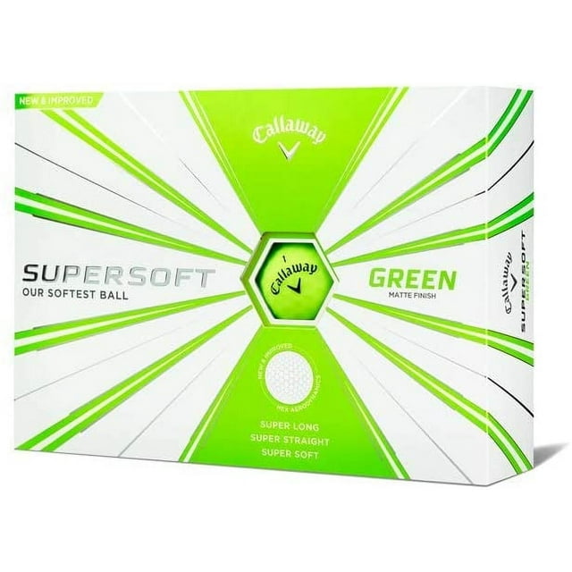 Callaway Golf Supersoft Golf Balls-One Dozen (Green Matte Color)